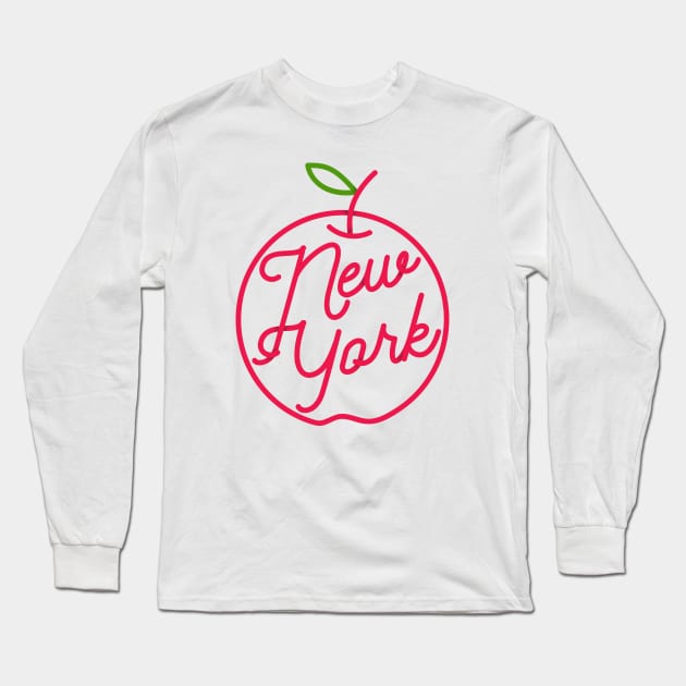 I love New York, The Big Apple Vintage design Long Sleeve T-Shirt by YourGoods